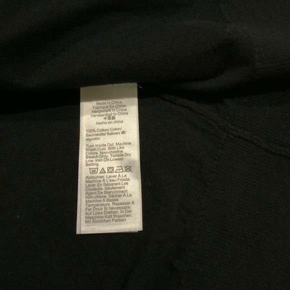 J Crew Black L Sweater Crystal Buttons Party Holiday Cocktail Date - Picture 5 of 6